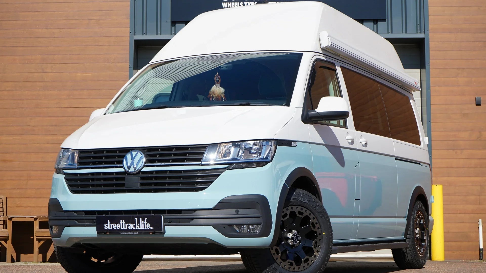 VW Transporter T6 van with 17 inch Black Rhino Warlord Wheels and tyres.