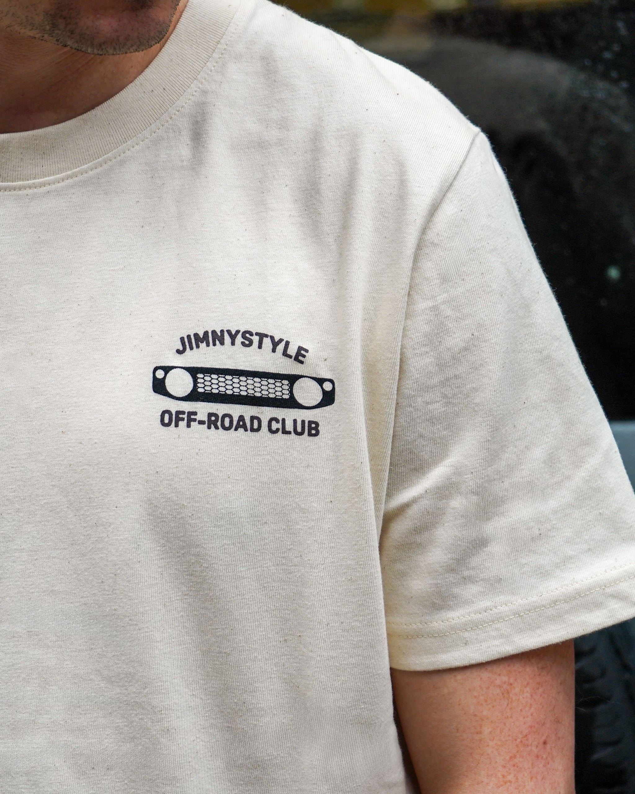JIMNYSTYLE Off-Road Club T-Shirt - Desert Beige - Jimny Tshirt