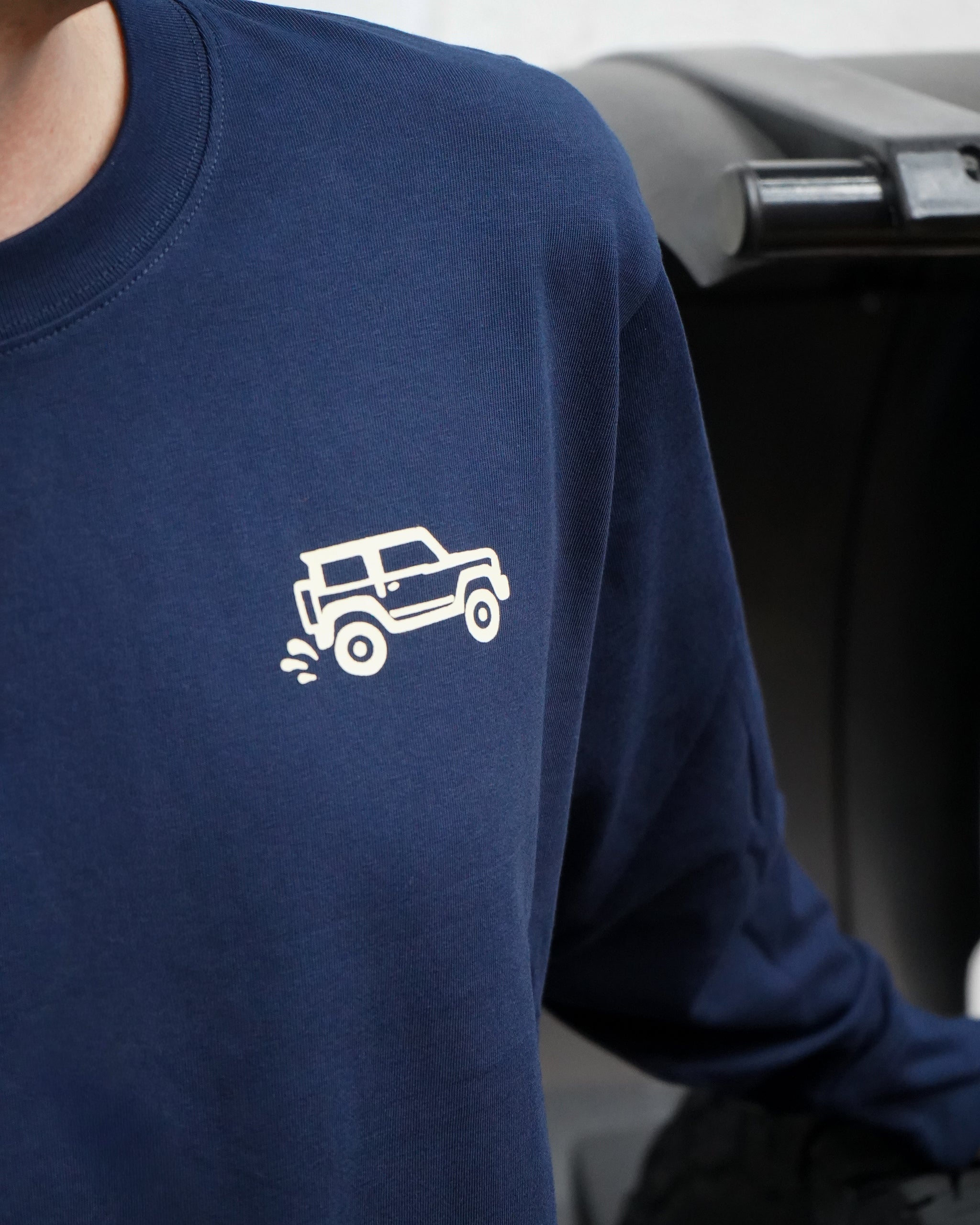 JIMNYSTYLE Rally Club T-Shirt - Long Sleeve - Navy Blue - Jimny Tshirt