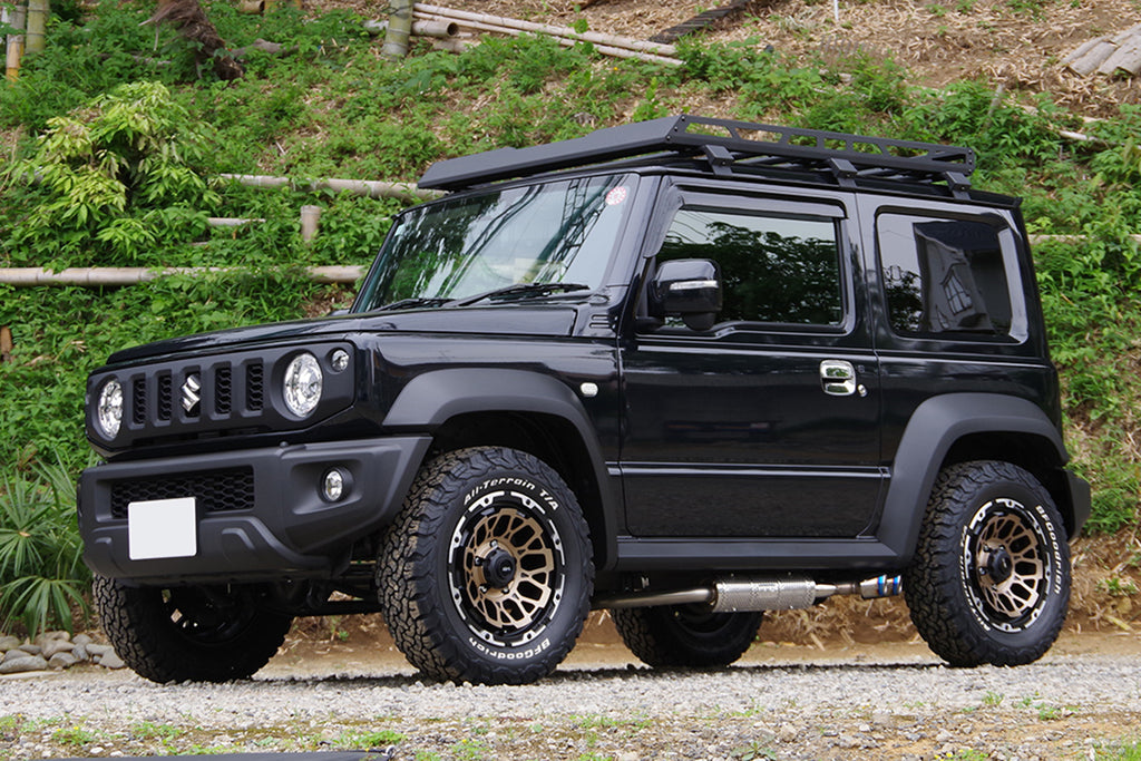 AIR/G ROCKS WHEEL PACKAGE FOR SUZUKI JIMNY (2018+) Stealth Bronze Brushed Rim Diamond Cut supplied by Street Track Life JimnyStyle