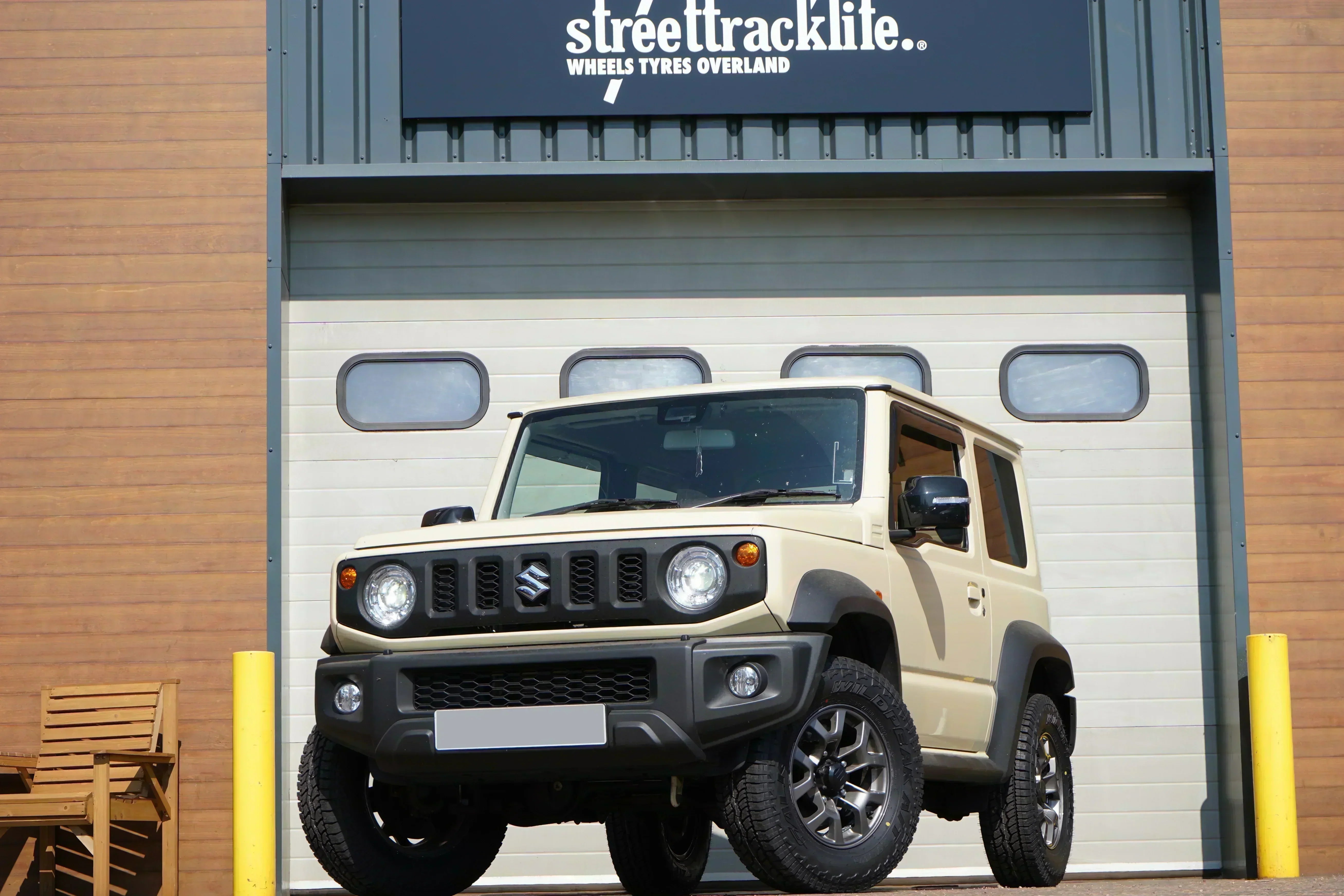 Suzuki Jimny (2018+) with Falken Wildpeak tyres & JIMNYSTYLE Extended Shock Absorbers