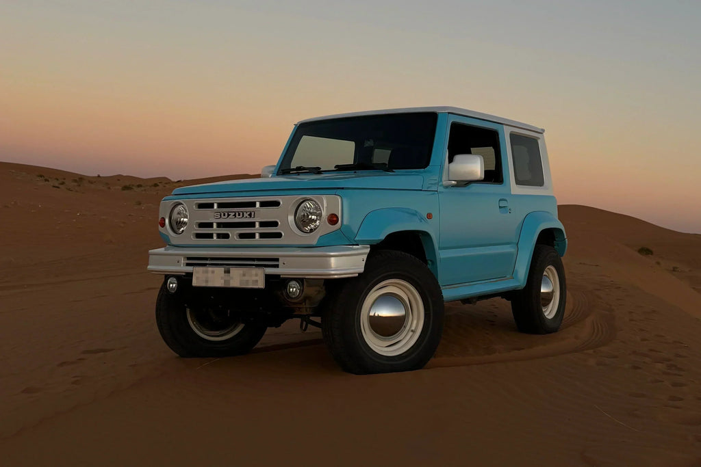 Suzuki Jimny (2018+) with DAMD THE ROOTS Conversion installed.