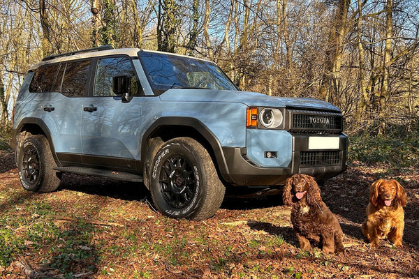 Toyota Land Cruiser 250 (2024+) fitted with Matte Black EVO Corse DakarZero wheels