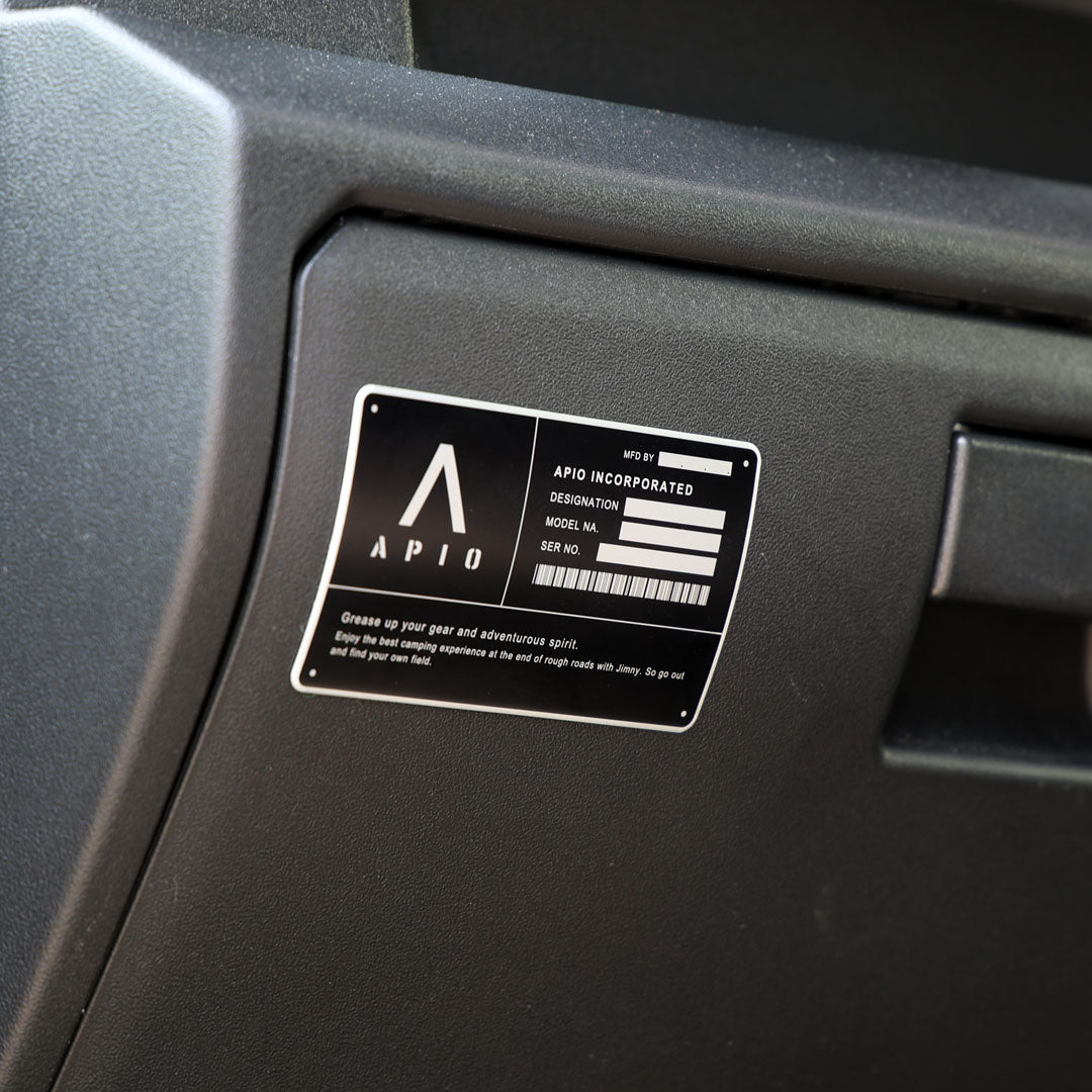 APIO ID Plate for Suzuki Jimny