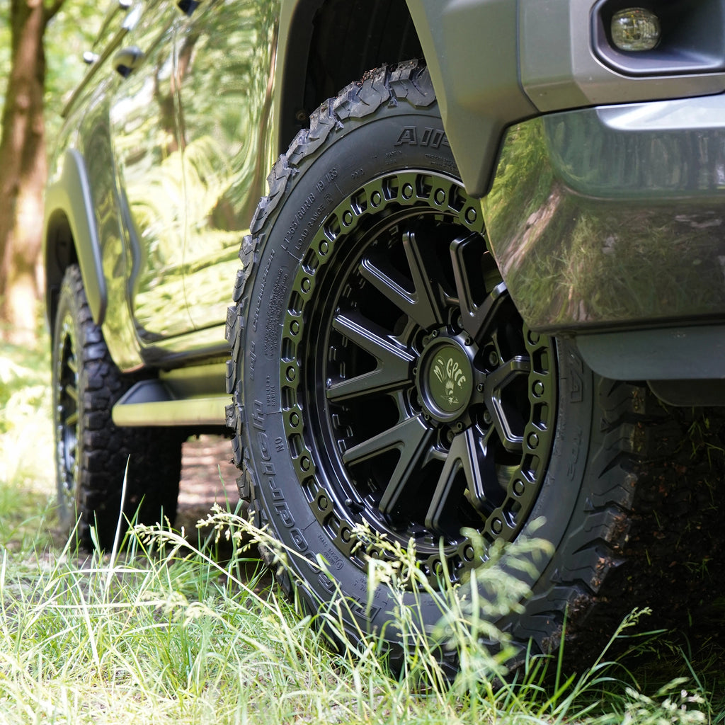 Magpie M-02 18" Wheel & Tyre Package for Toyota Hilux (2016+) With BF Goodrich KO2 All terrain Tyres Wheels on Hilux Invincible X