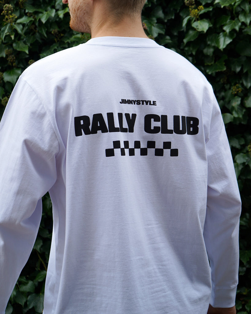 JIMNYSTYLE Rally Club T-Shirt - Long Sleeve - White - Jimny Tshirt