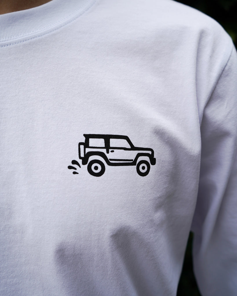 JIMNYSTYLE Rally Club T-Shirt - Long Sleeve - White - Jimny Tshirt