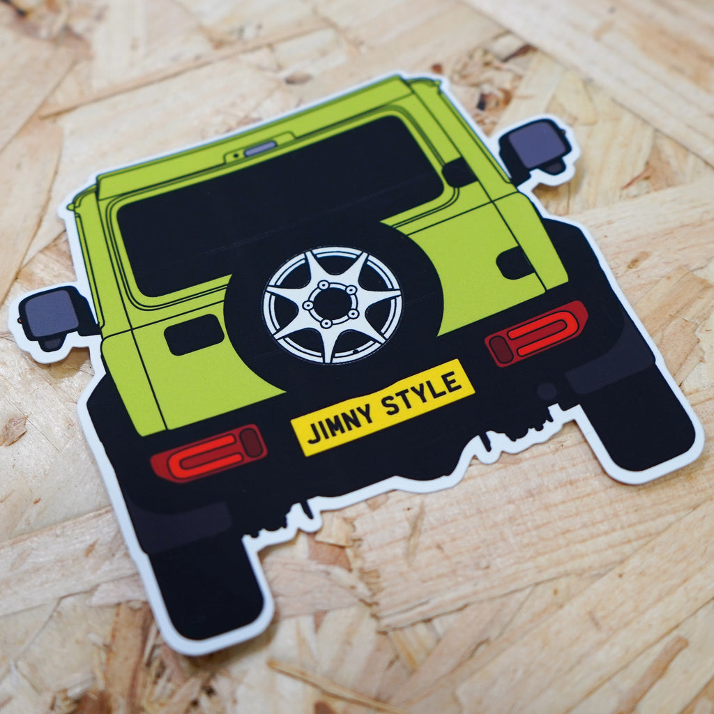 JIMNYSTYLE Kinetic Yellow Suzuki Jimny Slap Sticker