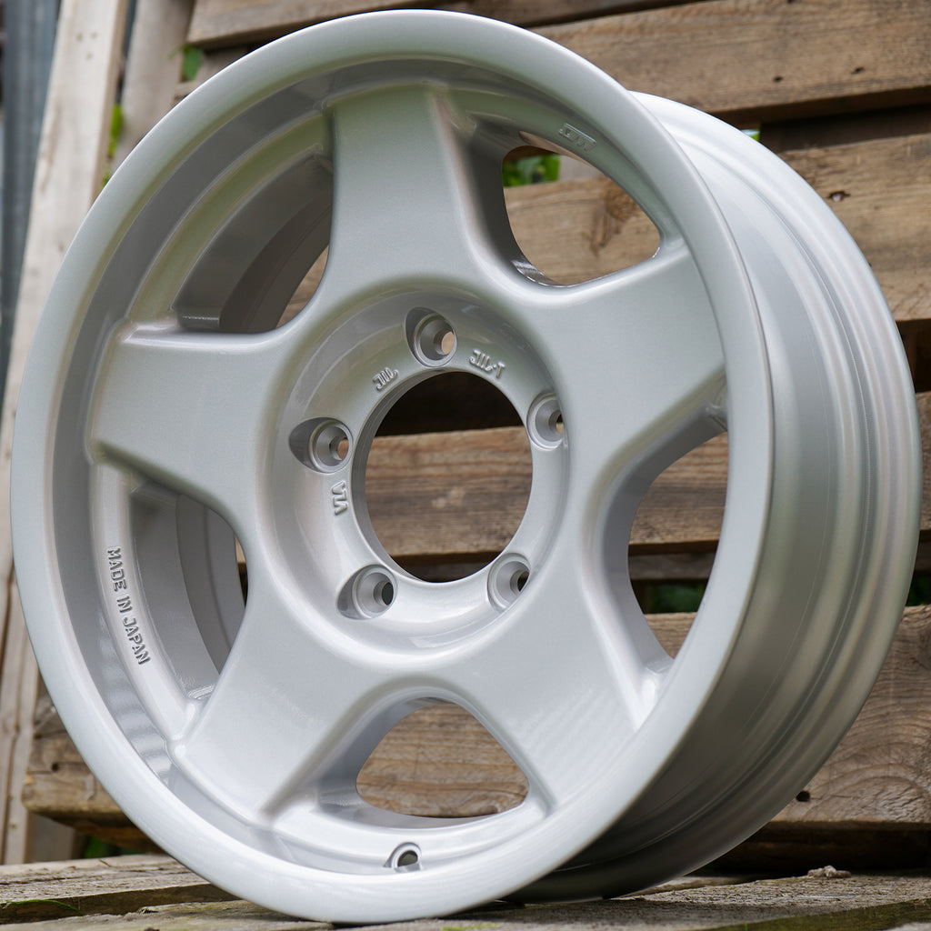 BRADLEY V Wheel Package for Suzuki Jimny (1998+) 16inch wheels Bright Silver Made in Japan Street Track Life JimnyStyle