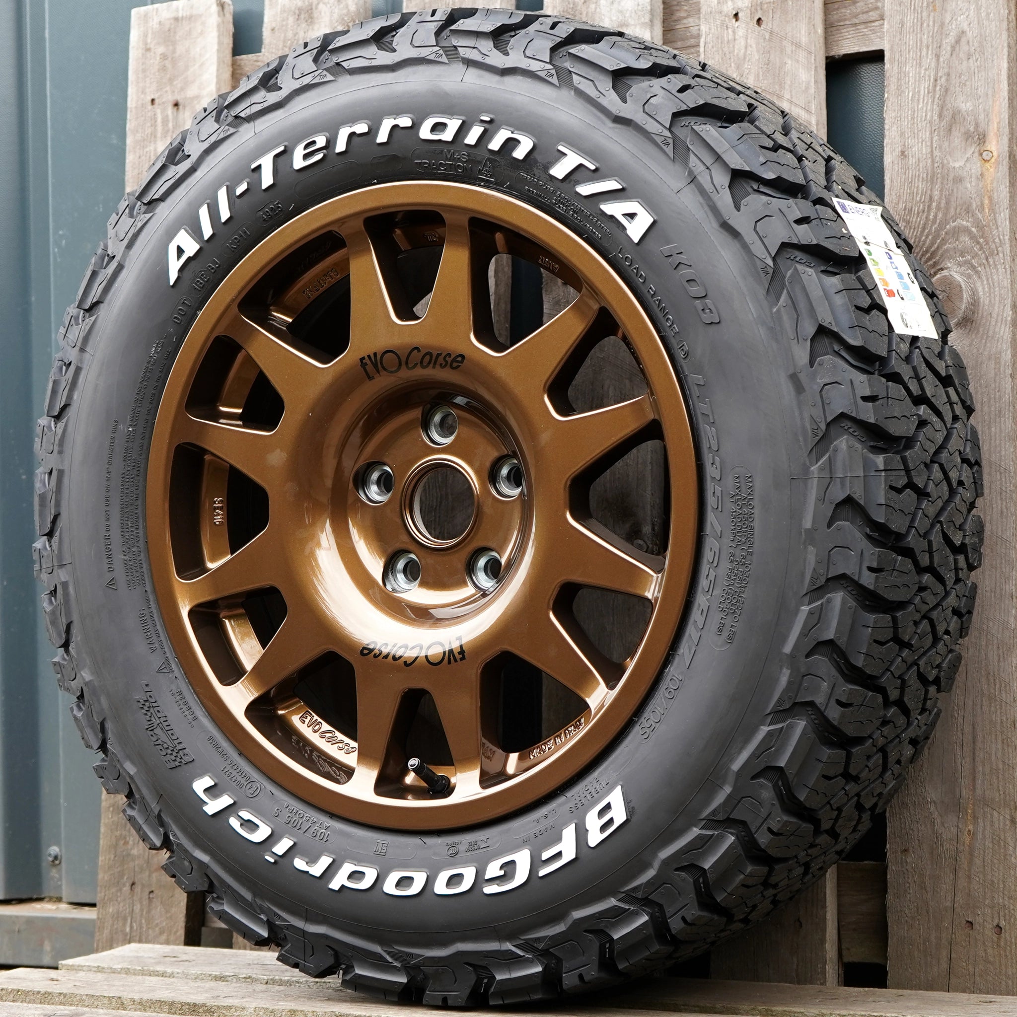 EVO Corse DakarZero 17" Wheel & Tyre Package for Volkswagen Transporter T5 (2003+)