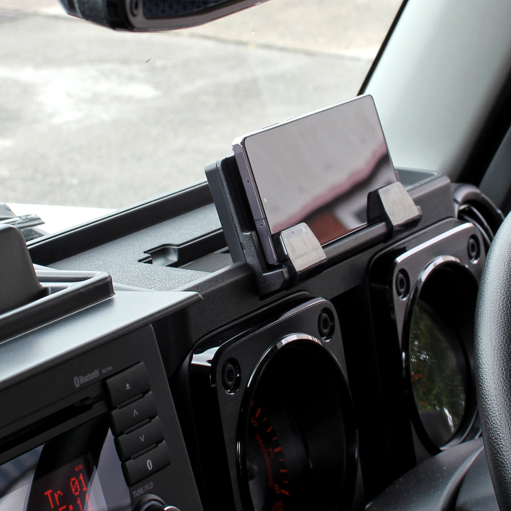 Dashboard Storage Tray with Phone Holder & Wireless Charger for Suzuki Jimny (2018+)