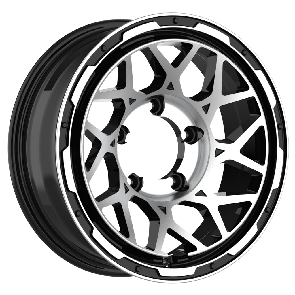 Magpie M-01 16" Wheels for Suzuki Jimny - Satin Black with Machined Face