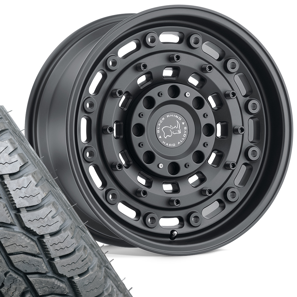 Black Rhino ARSENAL 17" Wheel & Tyre Package for Toyota Hilux (2015+)
